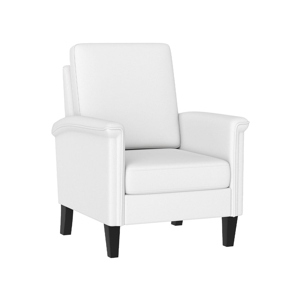 Floral Accent Chair Farmhouse Boho Armchair with Solid Wood Legs and High Back
