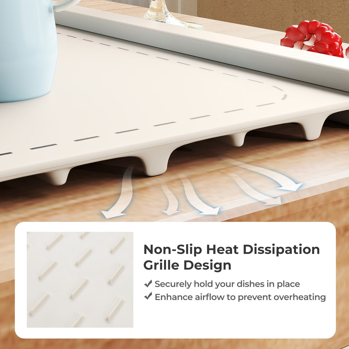 Food Warming Mat Rollable and Portable Electric Warming Tray with Fasting Heating