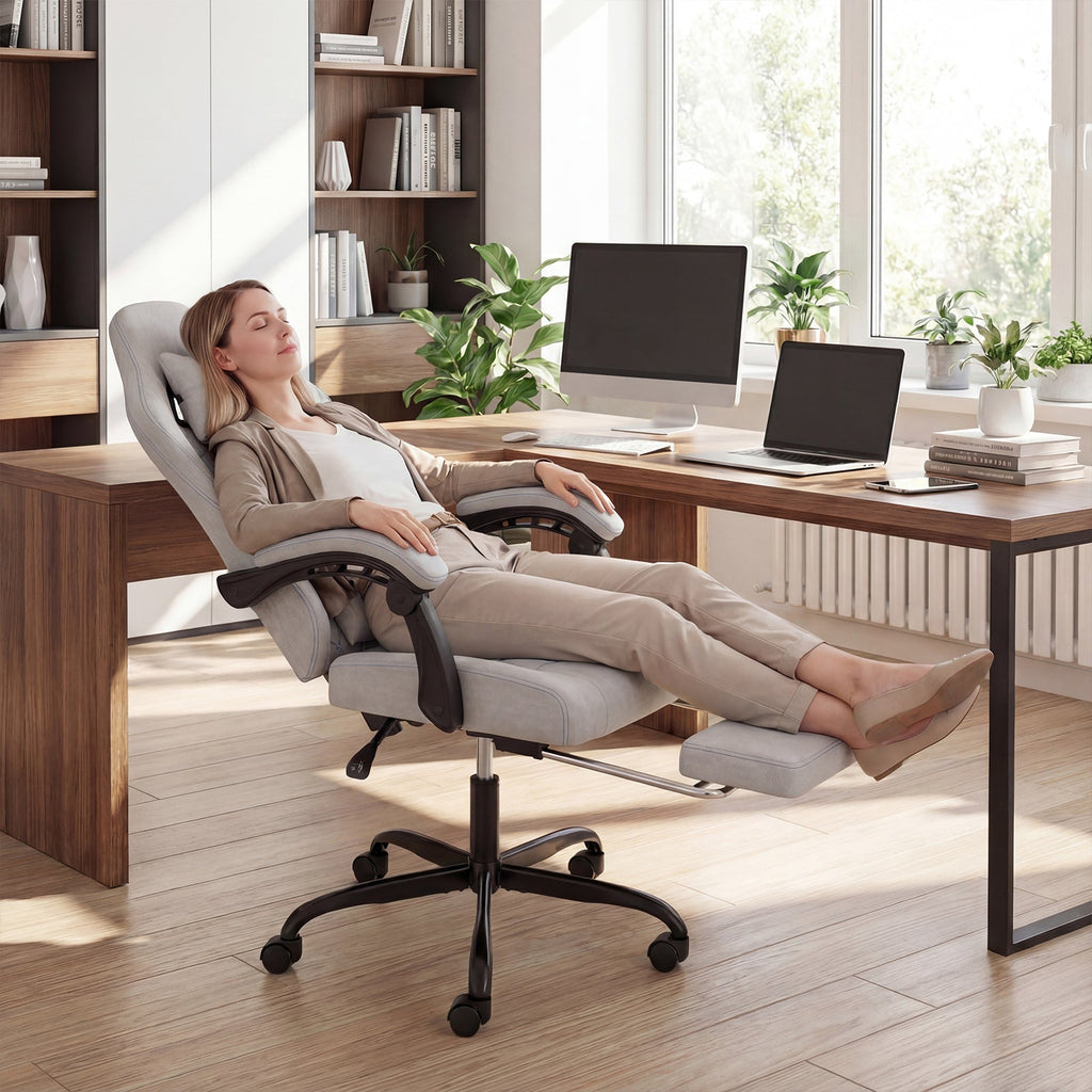 Gaming Chair Height Adjustable Computer Chair with Headrest Video Game Chair