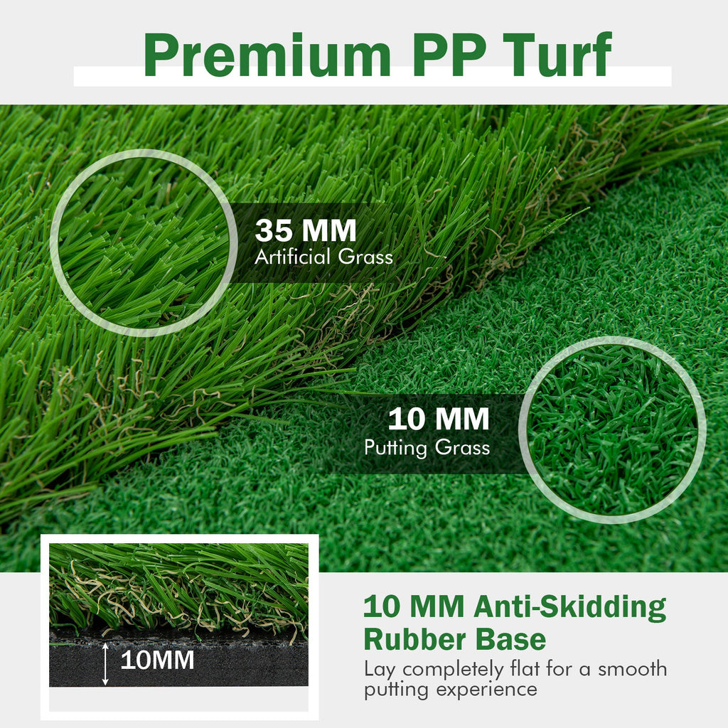 Golf Putting Green with Realistic Artificial Grass Turf