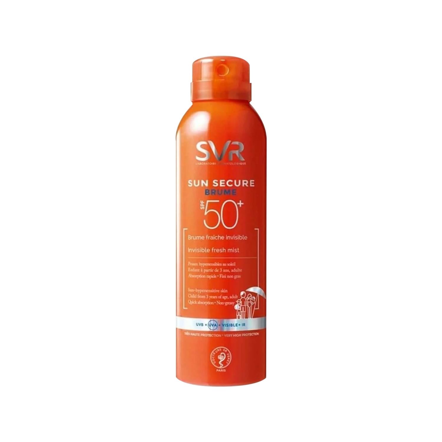 SVR Sun Secure Brume Spf50+ Sunscreen Cream - High Protection, Moisturizing, 200ml
