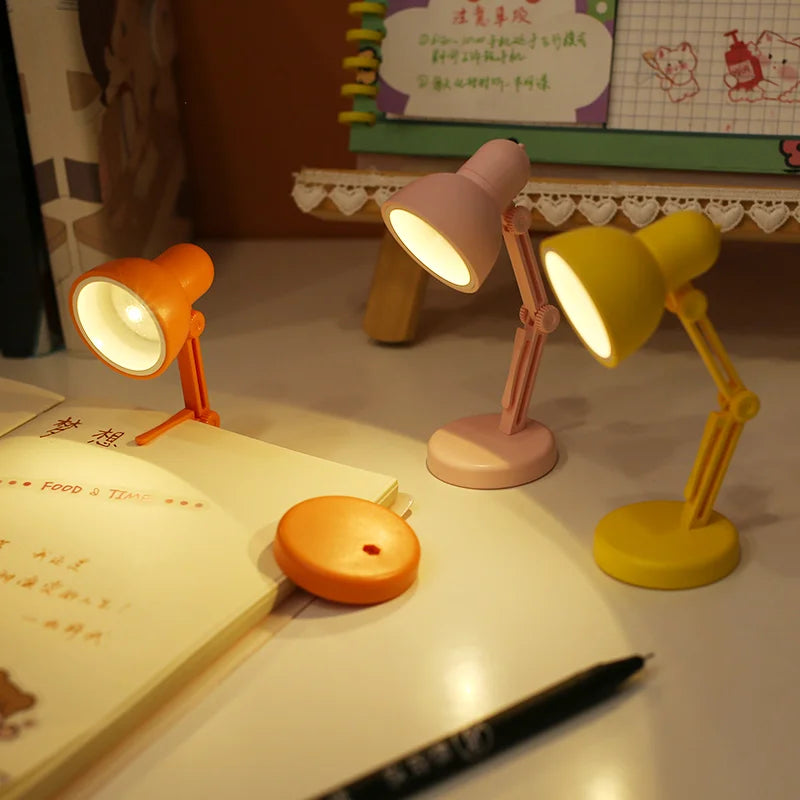 LED Mini Desk Lamp Foldable Magnetic Night Light | Clip-On Eye Protection Bedside Lamp