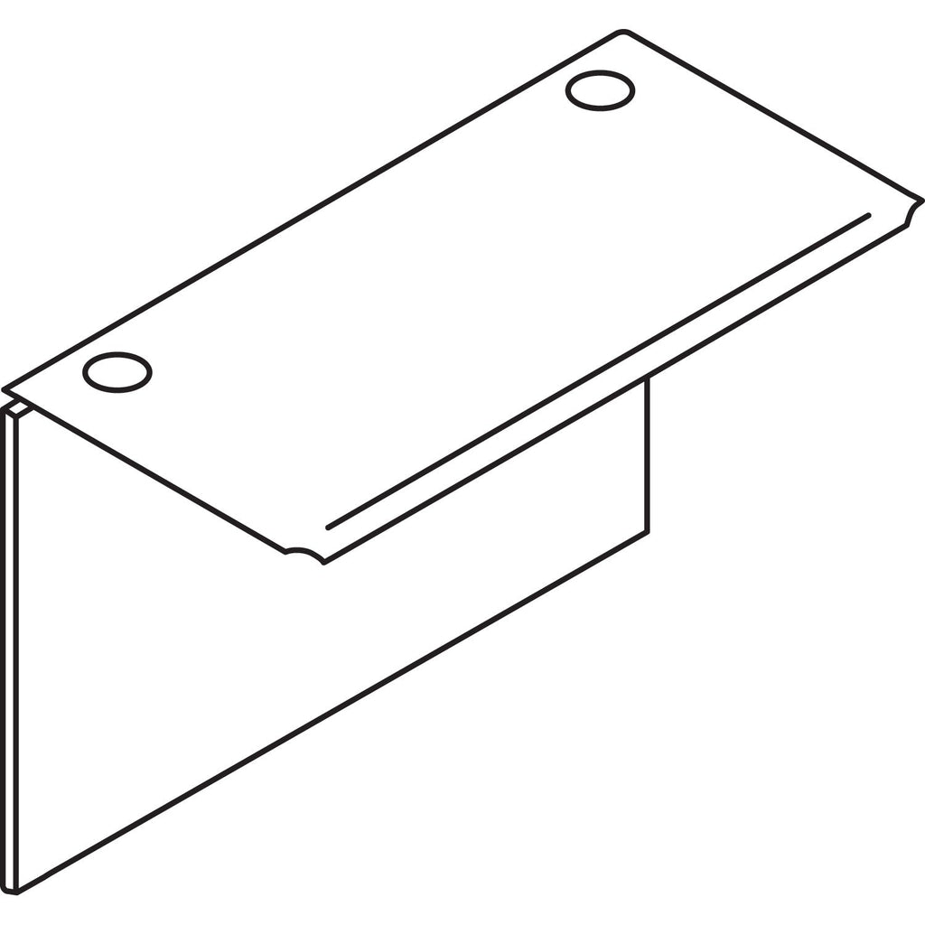 HON 10700 Series Bridge, 42w x 20d x 29.5h, Harvest