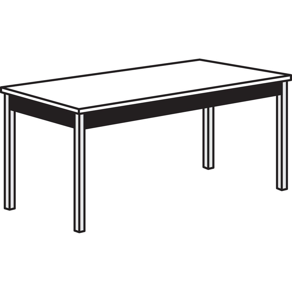 HON Utility Table, Rectangular, 60w x 20d x 29h, Harvest/Putty