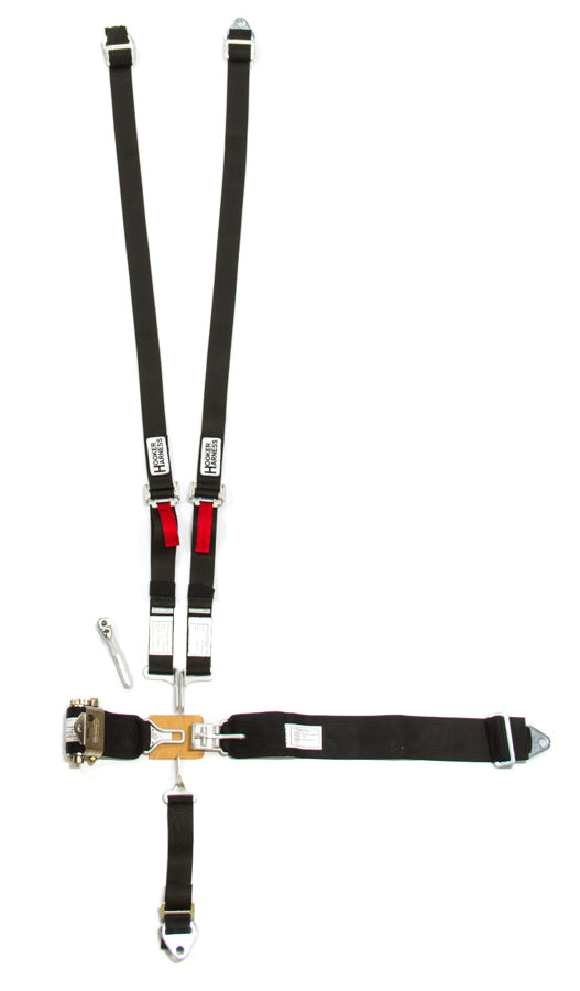 5-Pt Harness System Hans LL USD Ratchet Adj Black - 52100