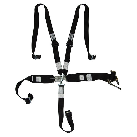 5-pt Harness System Hans LL USD Rachet Adj Blk - 53100