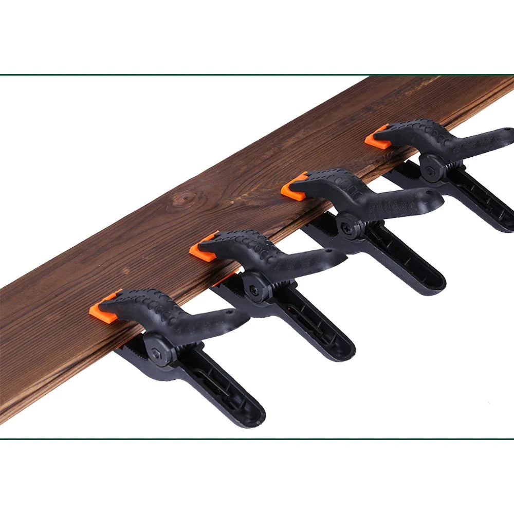Adjustable Plastic Spring Clamps | Multi-Pack Woodworking Clamps