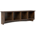 Wall-Mounted Storage Cabinet Hanging Entryway Shelf Coat Rack