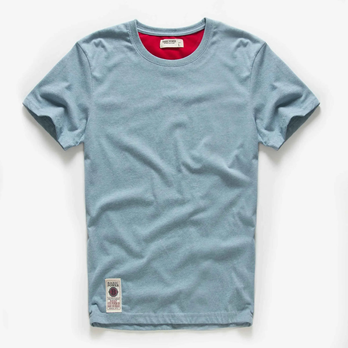 Classic Cotton Men's Solid O-Neck Tee