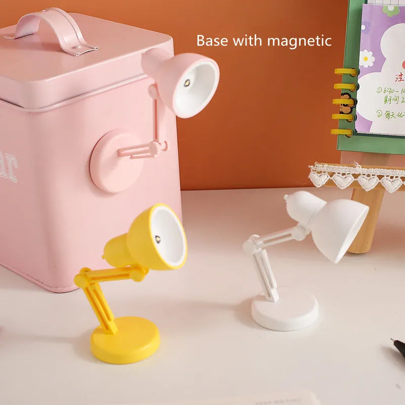 LED Mini Desk Lamp Foldable Magnetic Night Light | Clip-On Eye Protection Bedside Lamp