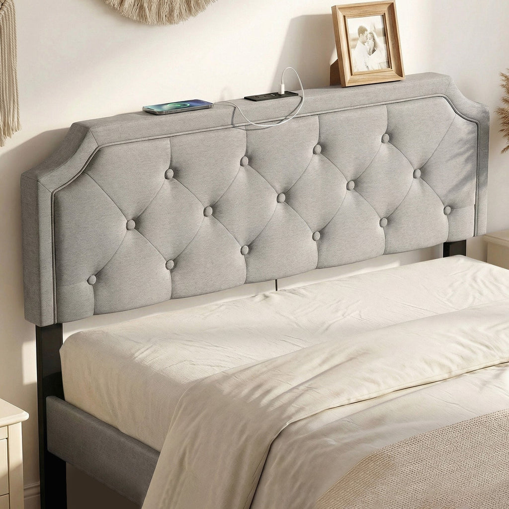 Headboard for Queen and Full Size Bed Tufted Upholstered Head Board