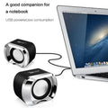 Portable Bass Computer Speakers with Subwoofer (Black)