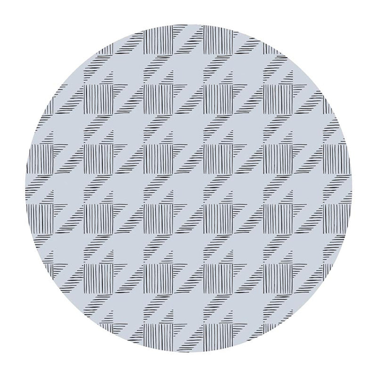 Houndstooth & Flower Ceramic Coaster Set of 4