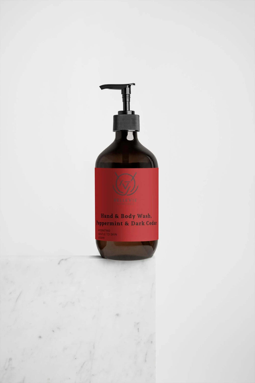 Organic Body & Hand Wash Peppermint & Dark Cedar 490ml