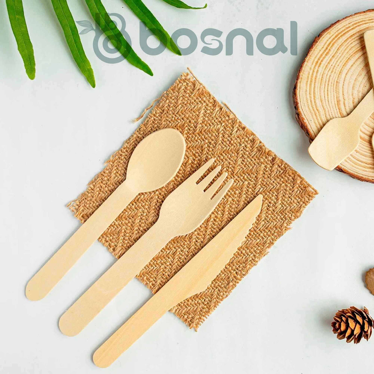 10 Inch Round Compostable Plates, 32 Oz Bowls & Cutlery, Sugarcane Bagasse Eco-Friendly Disposable Tableware