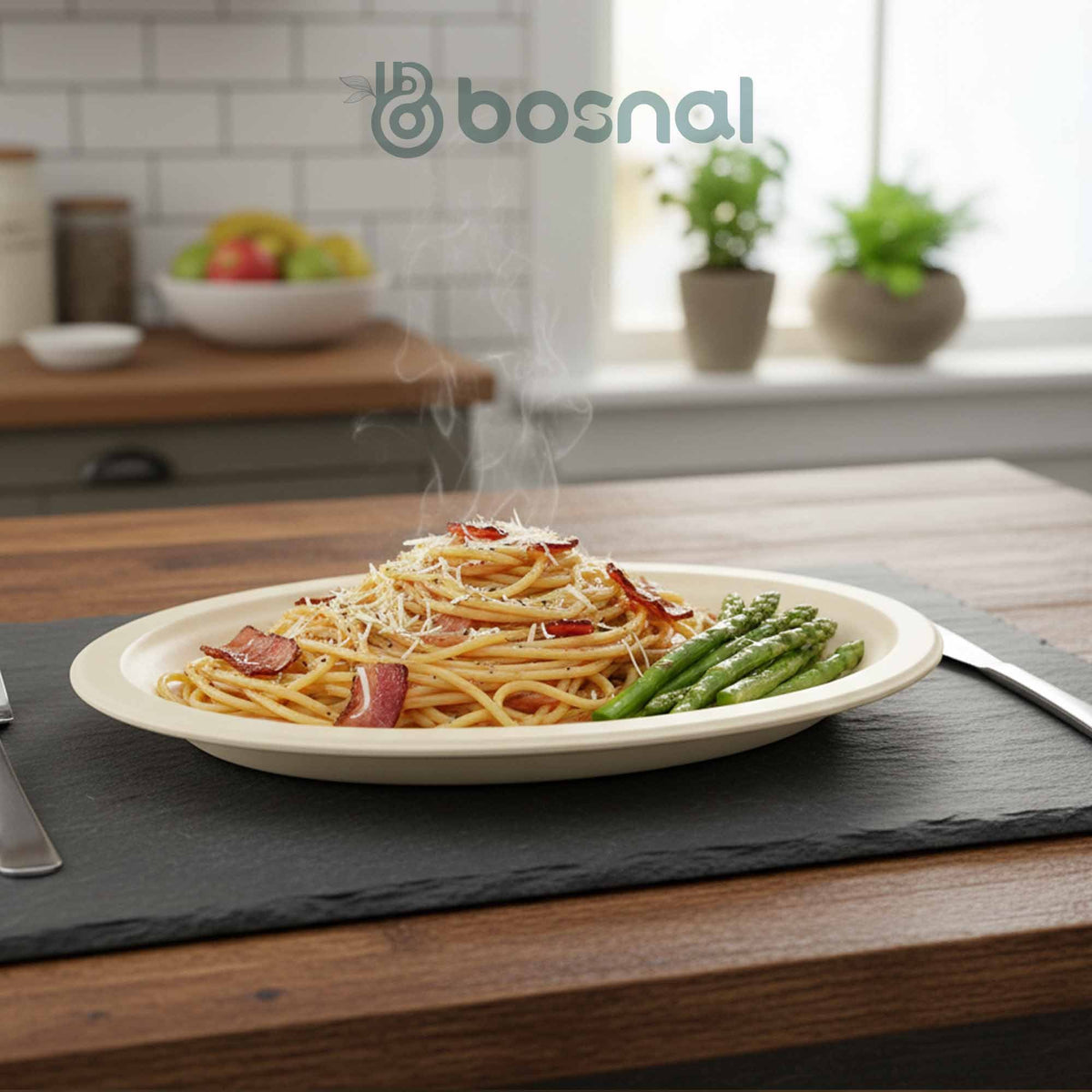 10 Inch Oval Compostable Plates – 500 Pcs, 100% Sugarcane Bagasse, Eco-Friendly Disposable Plates, Microwave Safe, BPA-Free, Sturdy