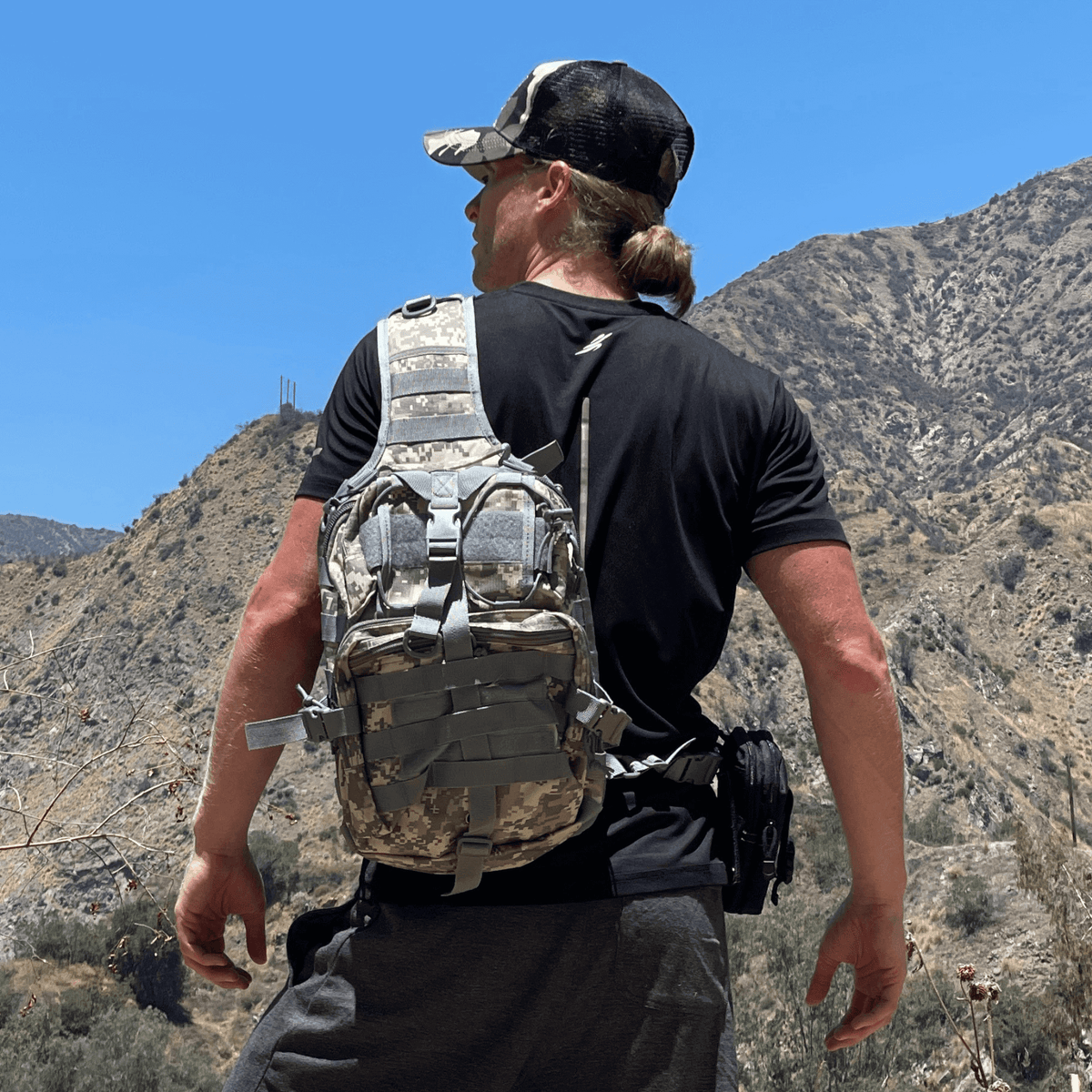 JupiterGear Tactical Military Sling Backpack 15L Shoulder Bag Molle Outdoor Daypack Backpack with Adjustable Strap