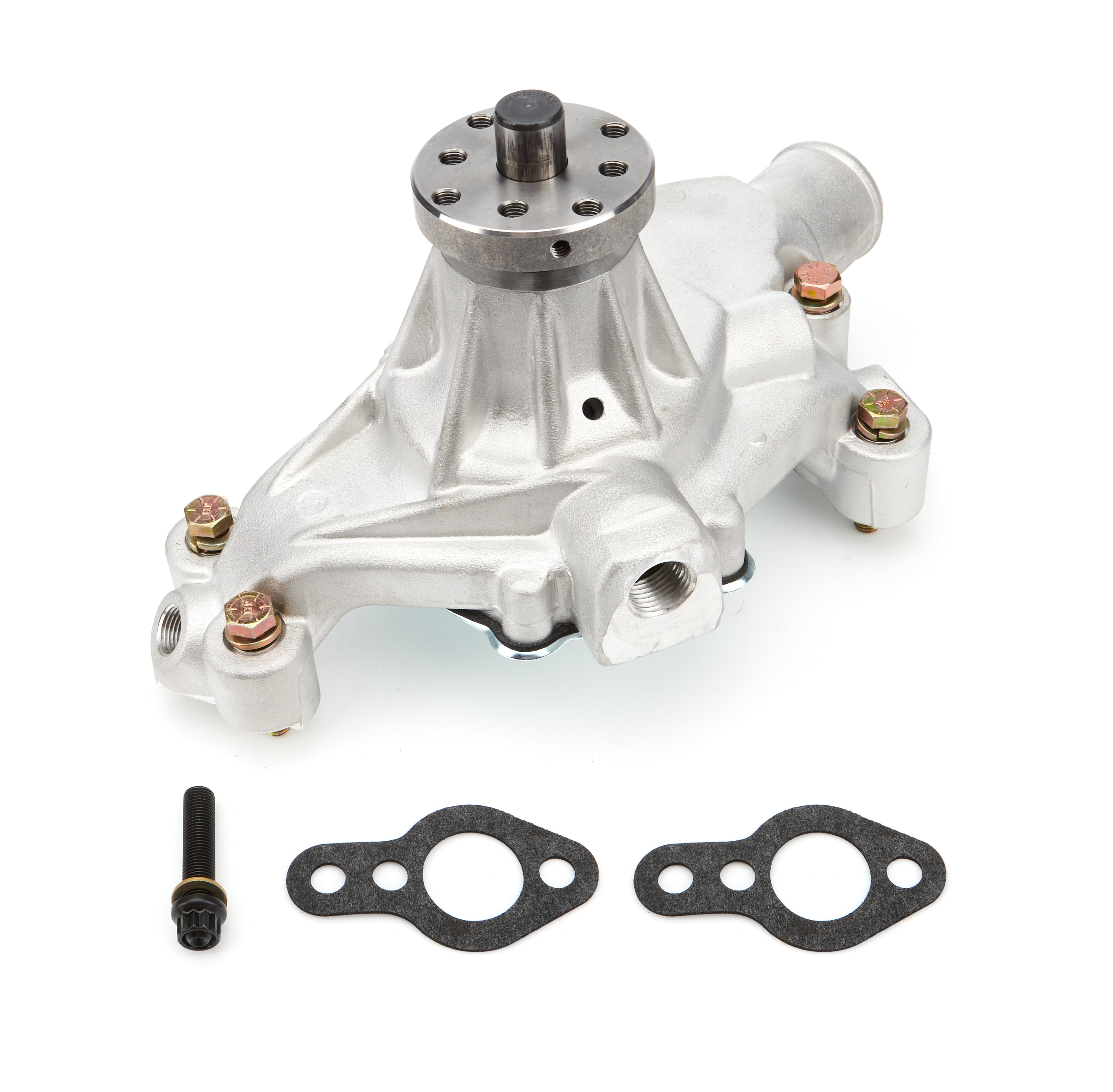 Water Pump SBC w. 3/8 Aux. Ports & Cam Stop - WP9104SBCAL2