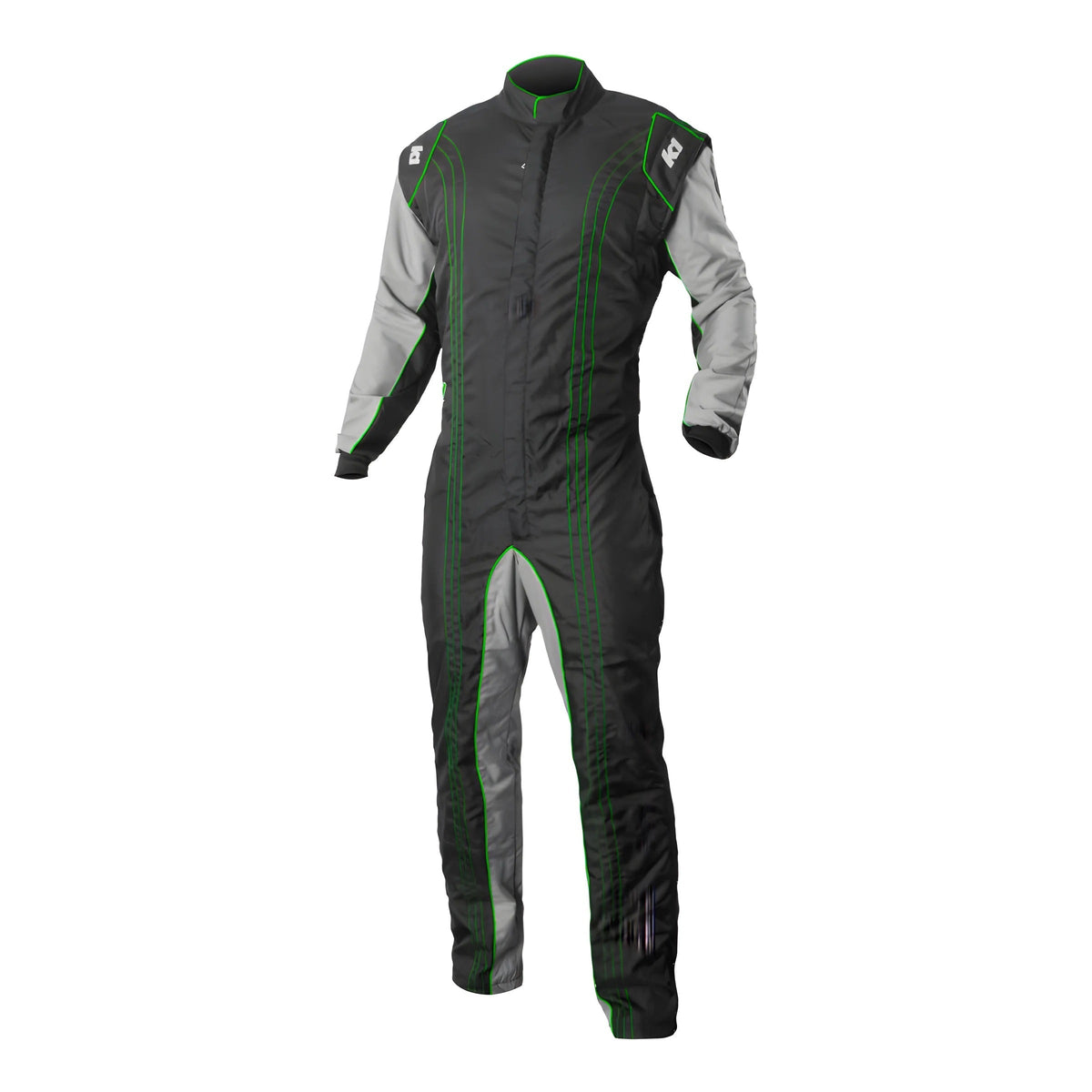 Suit Karting GK2 Adult Medium Black/Green - 10GK2VM