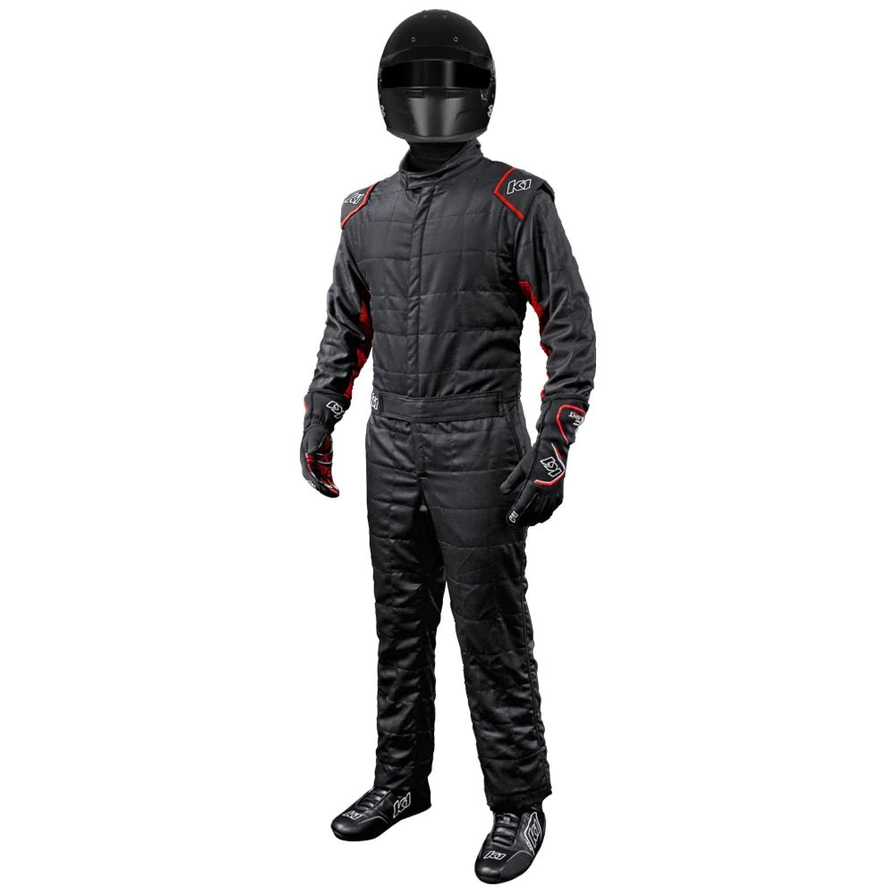 Suit Outlaw 4X-Large Black / Red SFI 3.2A/5 - 20OTLNR4XL