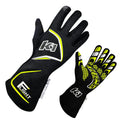 Gloves Flight Large Black-Flo Yellow - 23FLTNFYL