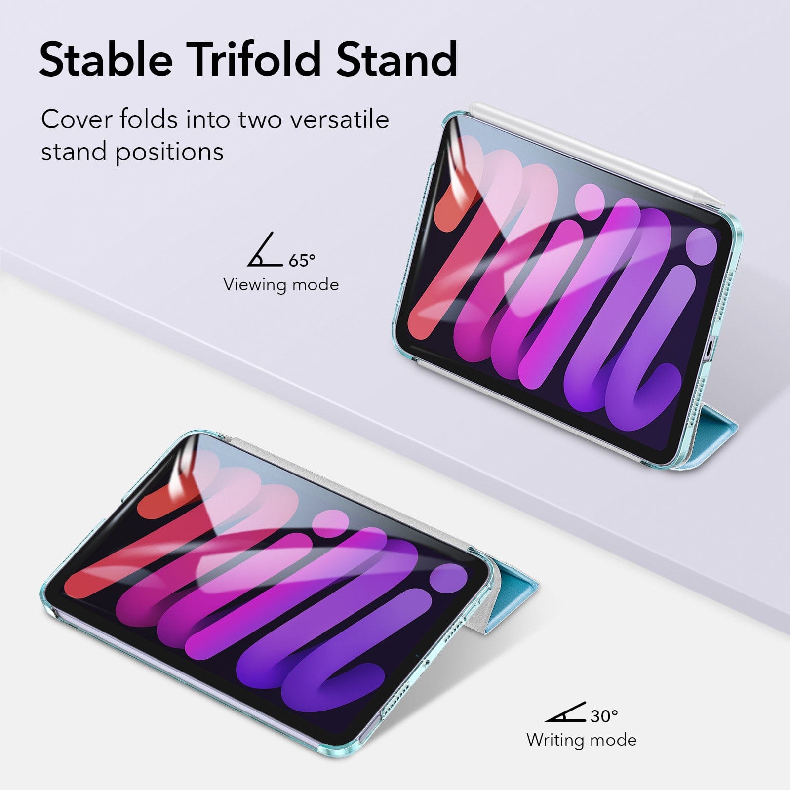 Venture Series Tri-Fold Magnetic Case - Apple iPad mini (A17 Pro) Apple iPad mini (6th Generation 2021)