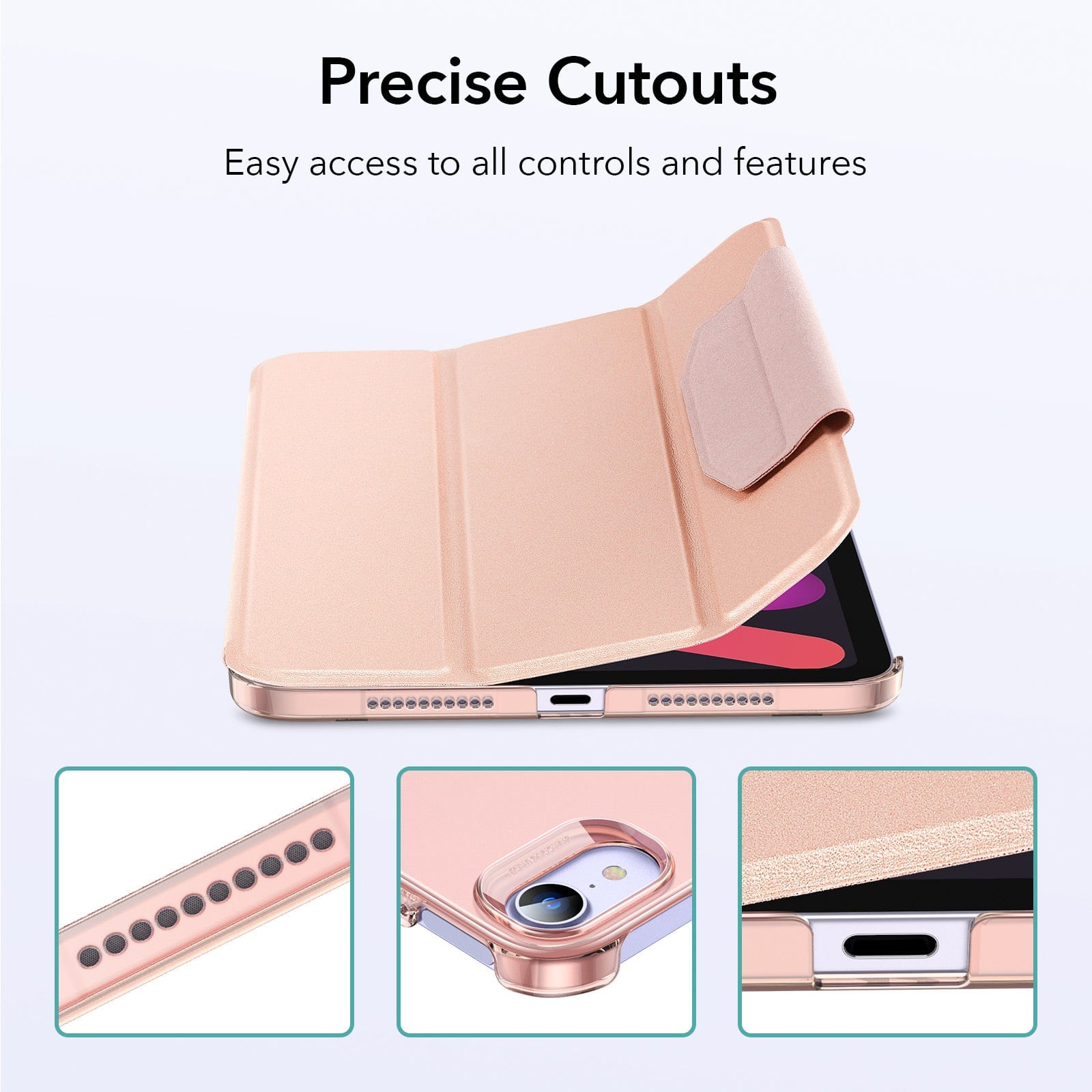 Venture Series Tri-Fold Magnetic Case - Apple iPad mini (A17 Pro) Apple iPad mini (6th Generation 2021)