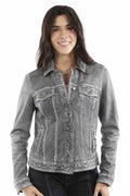 Scully Button Front - Women's Leather Jean Jacket