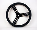 15in. Steering Wheel Black Steel Smooth Grip - 5256841
