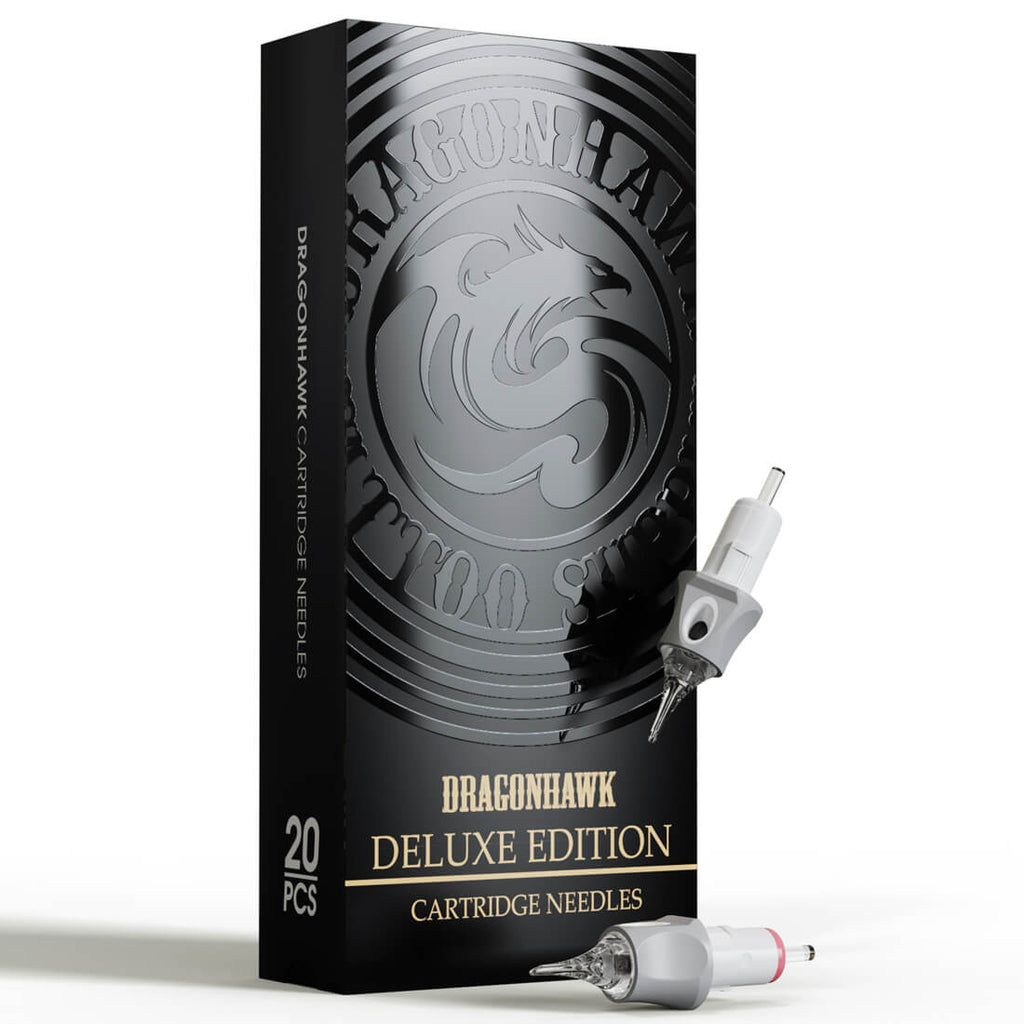 Box of 20-Dragonhawk Glide Extra Smooth Tattoo Cartridges Needles 0.25MM/0.3MM/0.35MM