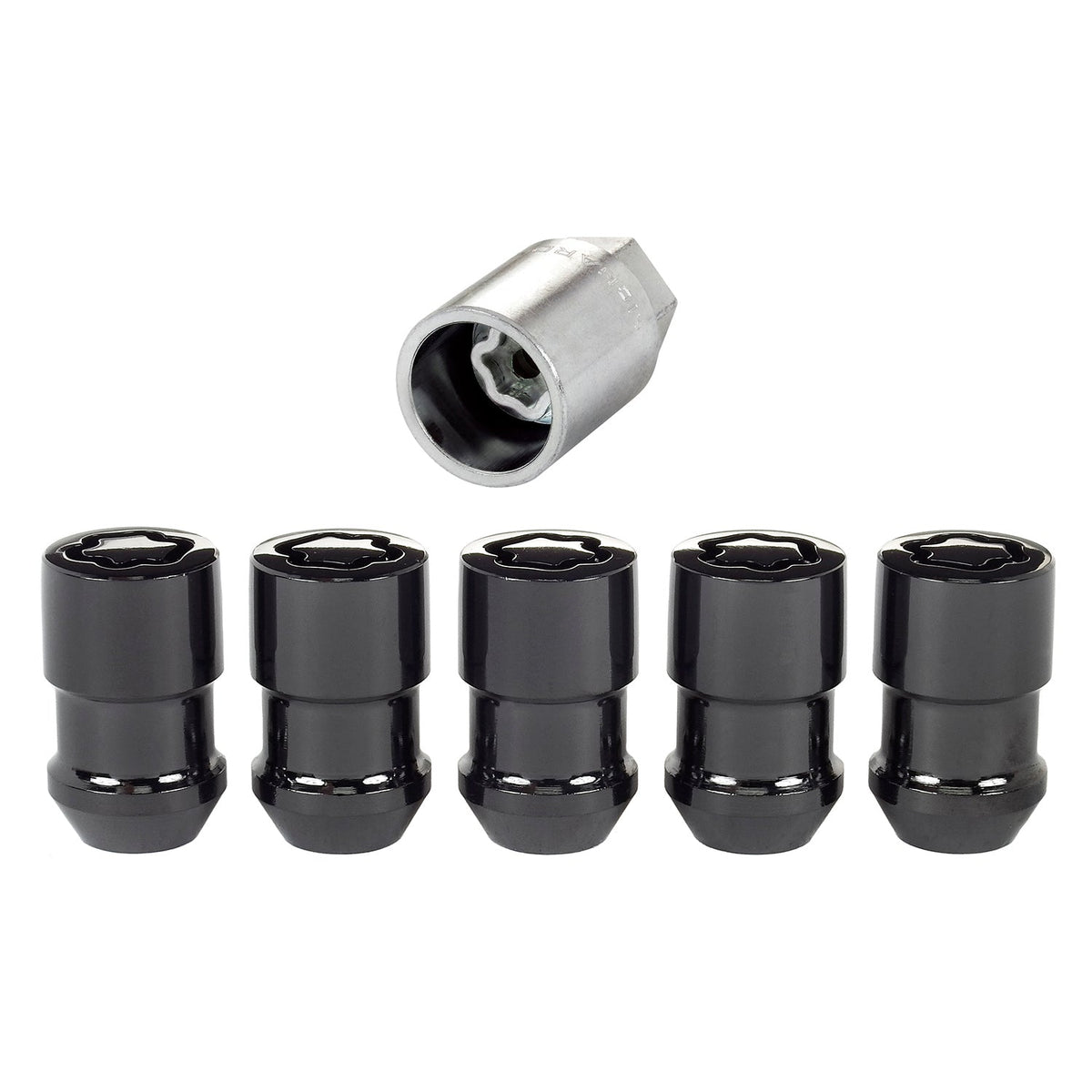 5 Wheel Locks M12X1.5 Cone Seat