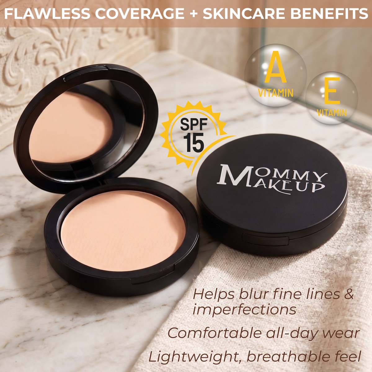 Mineral Dual Powder Foundation SPF15 (0.45 oz.) - LULLABY (Light)