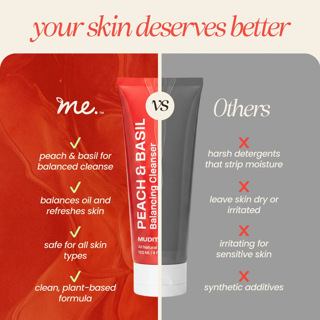 Peach & Basil Balancing Face Cleanser