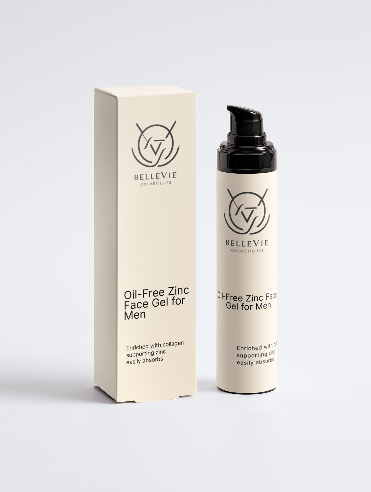 Oil-Free Zinc Face Gel for Men 50ml – Control Oil, Soothe & Protect