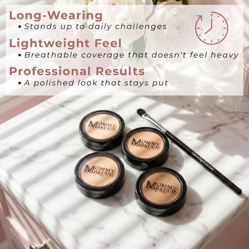 Mommy's Little Helper Concealer, Eyeshadow Base & Face Cover Up - RESTED (Medium)
