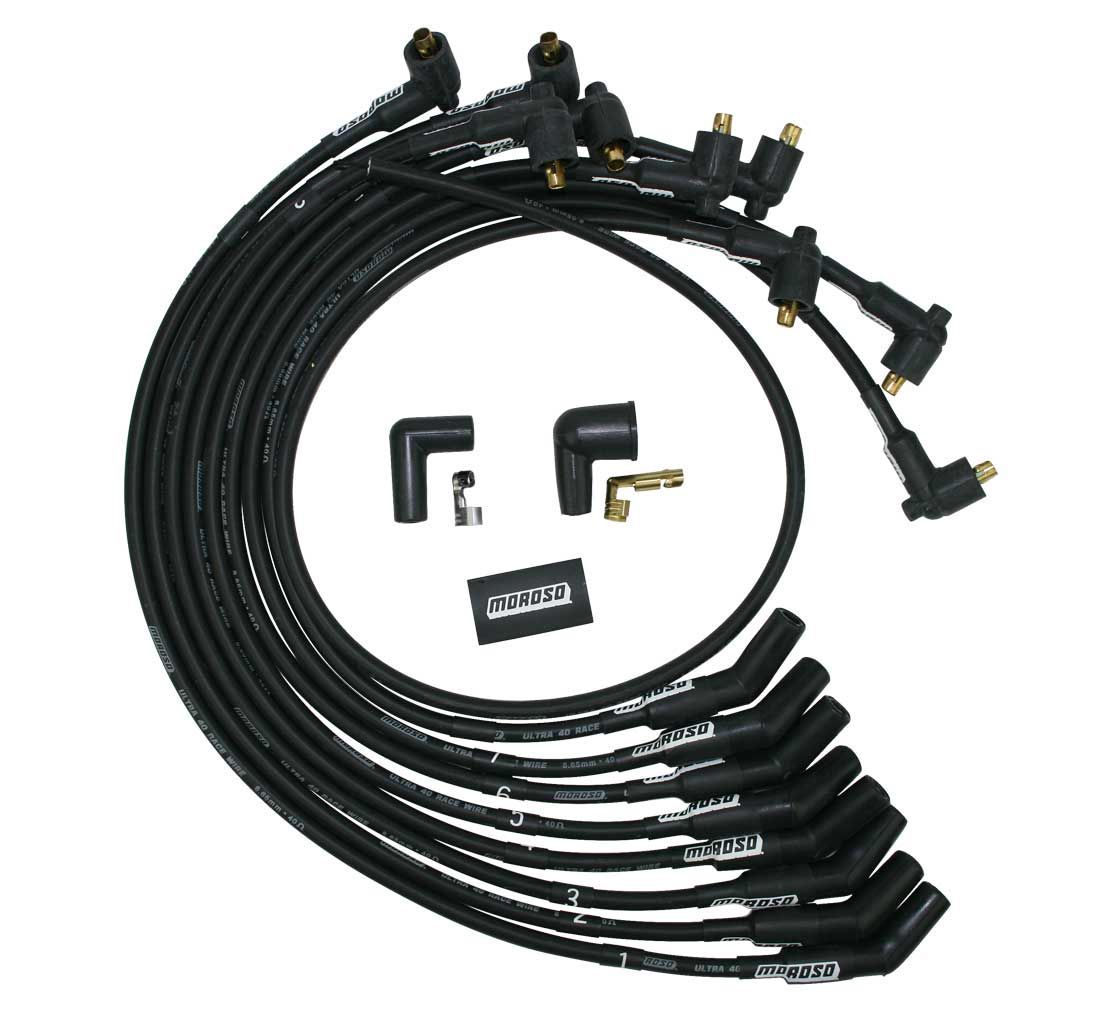 Ultra 40 Plug Wire Set SBF 302 Un-Sleeved Blk - 73719