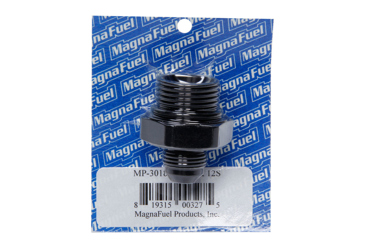 #8 to #12 O-Ring Male Adapter Fitting Black - MP3018BLK
