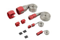 BRAIDED HOSE SLEEVING KIT-RED