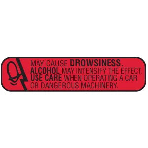 Label -May  Cause Drowsiness 15Ct