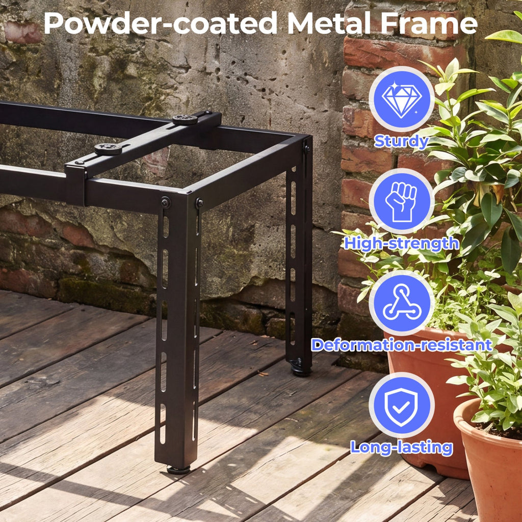 Mini Split Ground Stand Adjustable for 9000-36000 BTU Ductless Air Conditioners Heat Pump