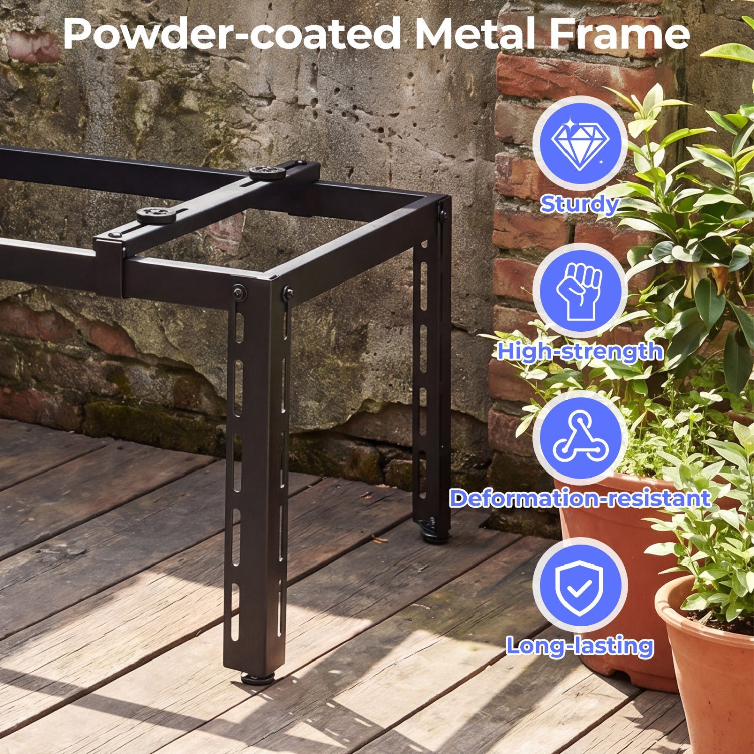 Mini Split Ground Stand Adjustable for 9000-36000 BTU Ductless Air Conditioners Heat Pump
