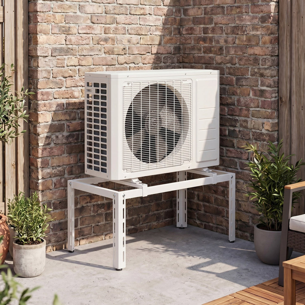 Mini Split Ground Stand Adjustable for 9000-36000 BTU Ductless Air Conditioners Heat Pump