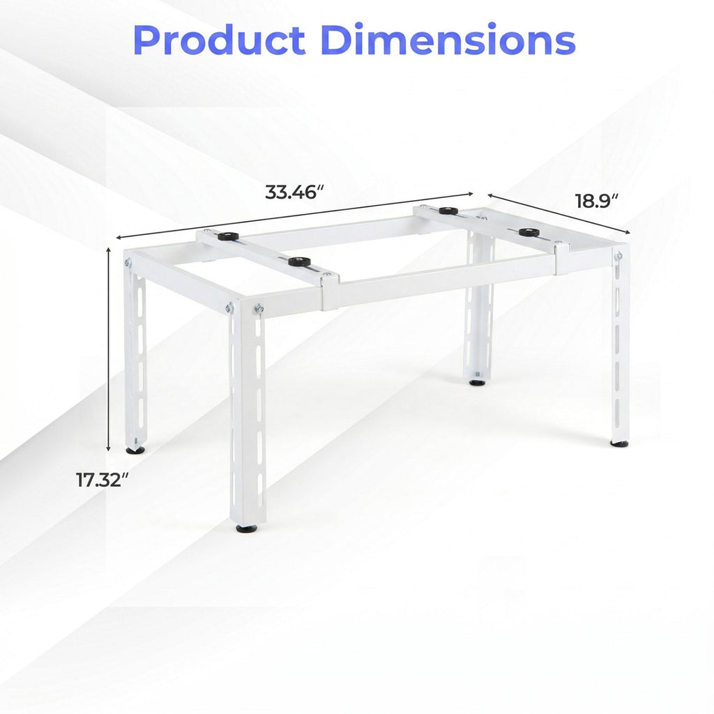 Mini Split Ground Stand Adjustable for 9000-36000 BTU Ductless Air Conditioners Heat Pump