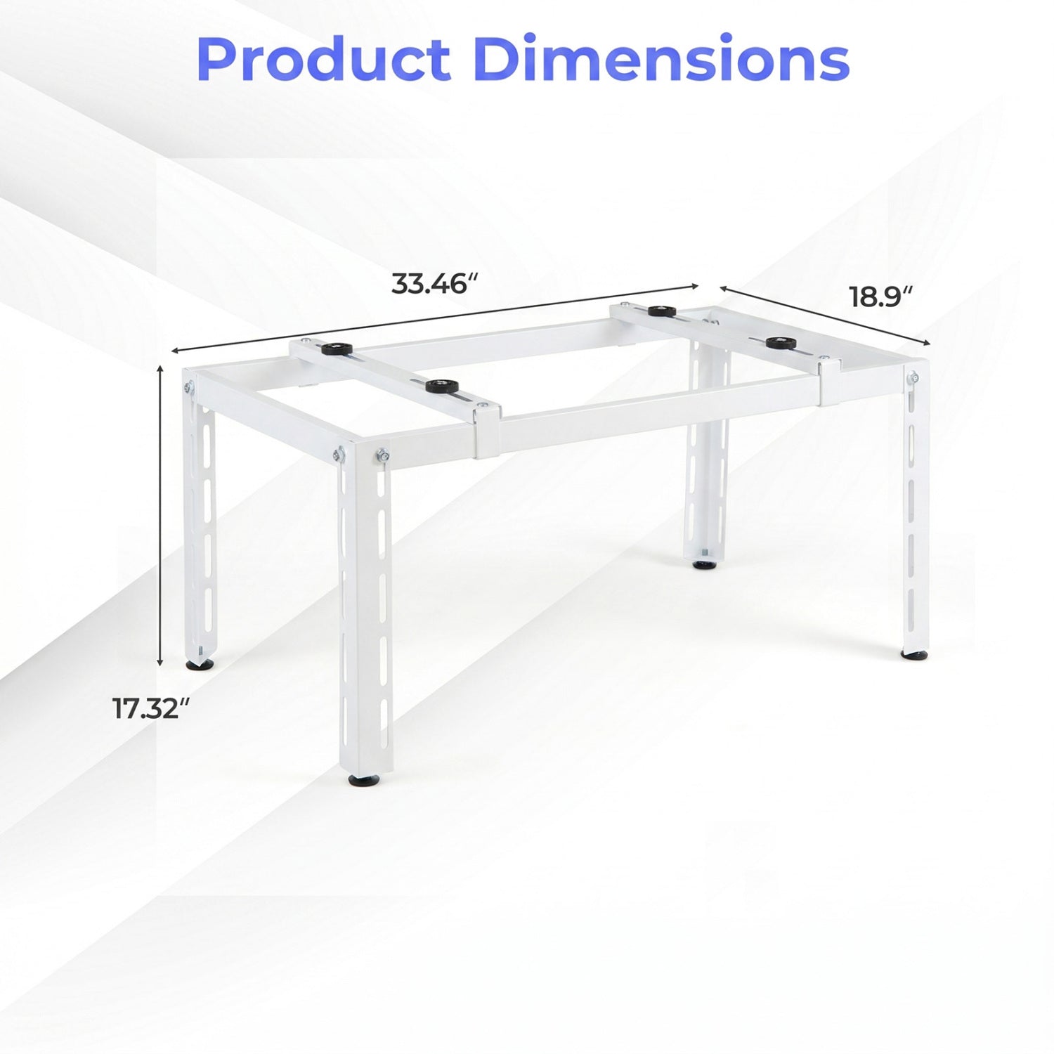 Mini Split Ground Stand Adjustable for 9000-36000 BTU Ductless Air Conditioners Heat Pump