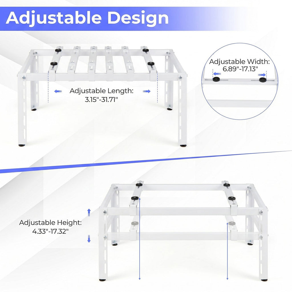 Mini Split Ground Stand Adjustable for 9000-36000 BTU Ductless Air Conditioners Heat Pump