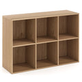 Modern 6-Cube Bookcase with Anti-tipping Kits for Bedroom Living Room-White