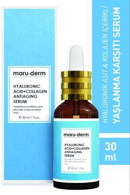 Maruderm 4-Piece Skincare Serum Set - Anti-Aging, Brightening, Hydrating - Vitamin C, Hyaluronic Acid, Salicylic Acid - Paraben & Perfume-Free