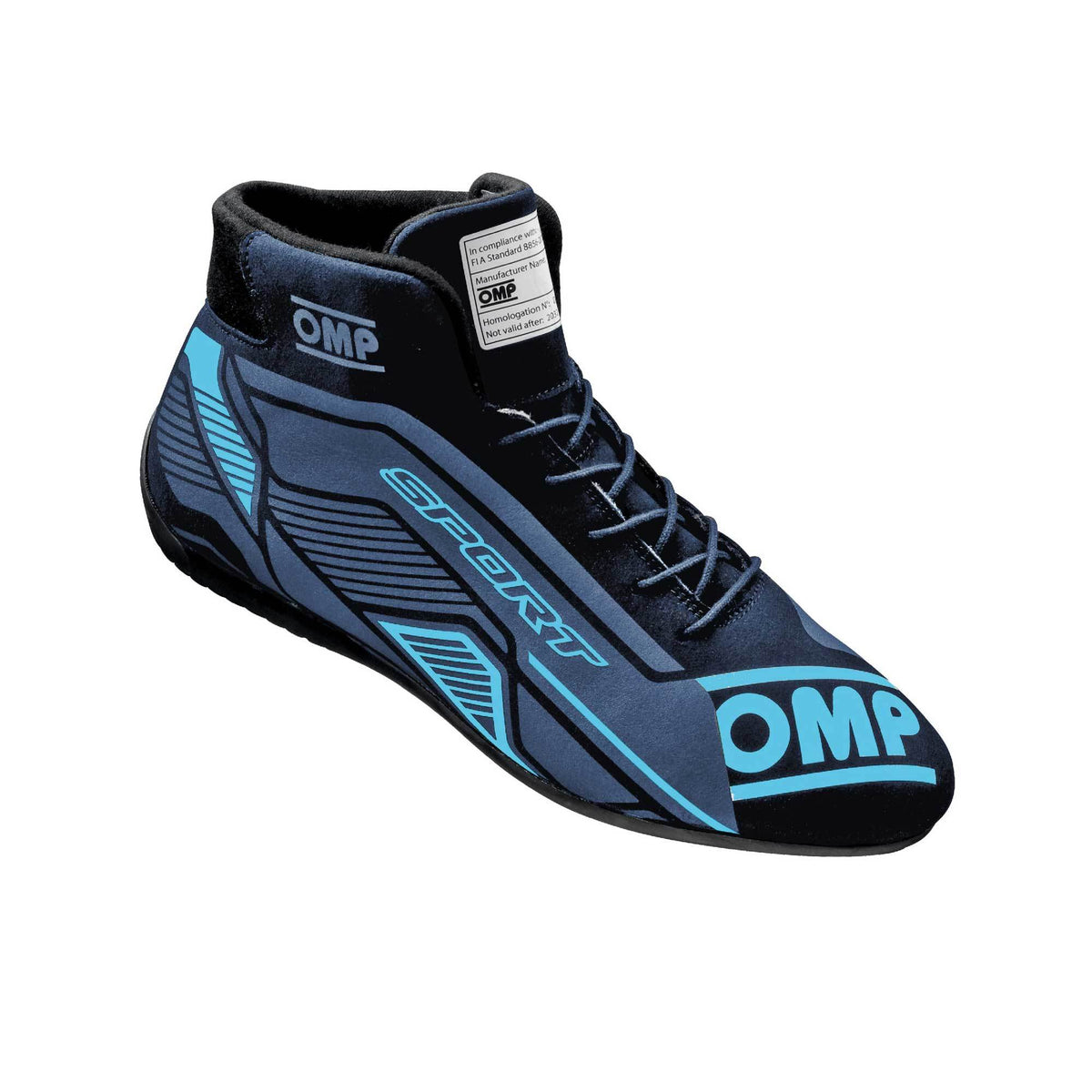 Omp Sport Shoes Fia 8856 -2018 Black / Cyan Sz. 3 - IC00829A0127539