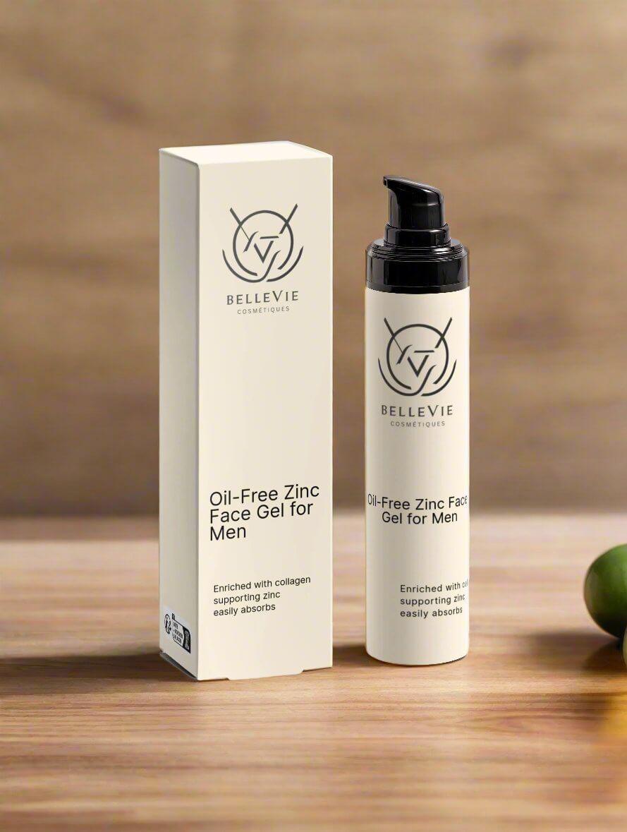 Oil-Free Zinc Face Gel for Men 50ml – Control Oil, Soothe & Protect