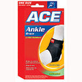ACE Ankle Brace with Side Stabilizers, Adjustable One Size, Breathable Support